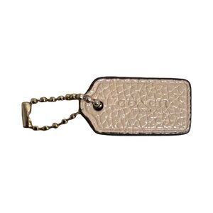 Coach Pebbled Leather Tag